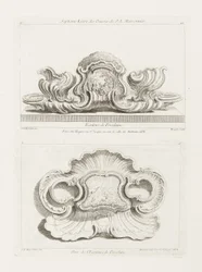 Elevazione di un set da scrittura in porcellana